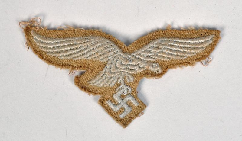 Regimentals GERMAN WWII LUFTWAFFE TROPICAL ENLISTED MANS BREAST EAGLE