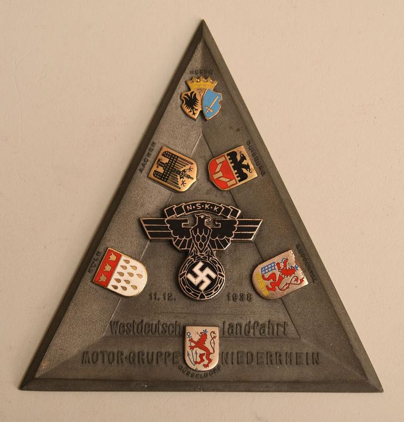 Regimentals German Wwii Nskk Non Portable Plaque