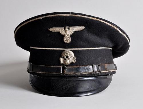 GERMAN WWII ALLGEMEINE SS ENLISTED MANS VISOR CAP.