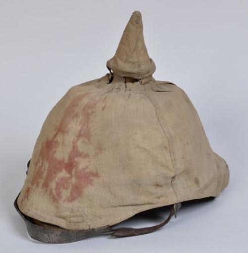  GERMAN WWI PRUSSIAN OICKELHAUBE WITH COVER