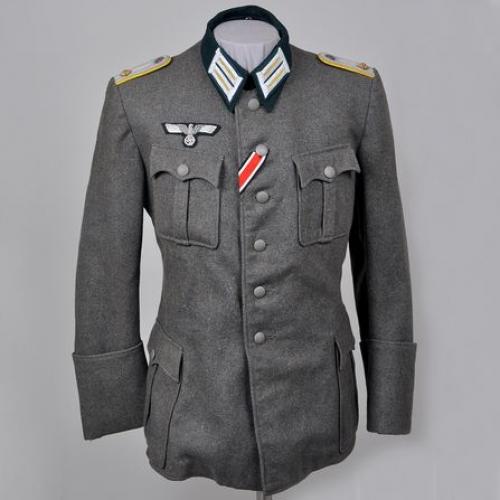  GERMAN THIRD REICH ARMY SIGNALS OFFICERS FOUR POCKET COMBAT TUNIC.