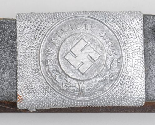 GERMAN THIRD REICH POLICE ENLISTED MANS BELT AND BUCKLE.