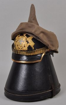 GERMAN WWI WURTTEMBERG LANDWEHR INFANTRY OFFICER PICKELHAUBE.