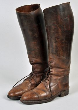 BRITISH WWI OFFICERS LONG FIELD BOOTS.