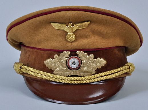 GERMAN WWII GAULEITUNG VISOR CAP.