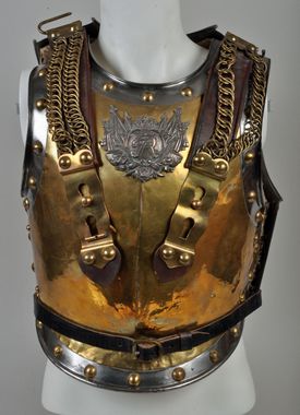 GERMAN WWI GUARD DU CORPS TROOPERS BREAST AND BACK PLATE.