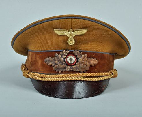 GERMAN WWII ORTSGRUPPE POLITICAL LEADERS VISOR CAP.