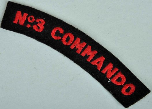 BRITISH WWII NO.3 COMMANDO SHOULDER TITLE.