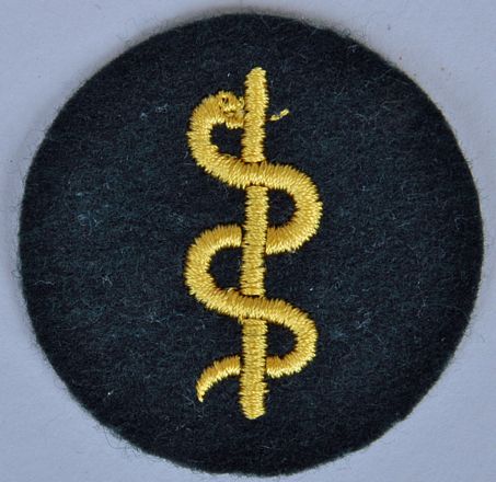 Regimentals | GERMAN WWII ARMY MEDICAL TRADE PATCH.