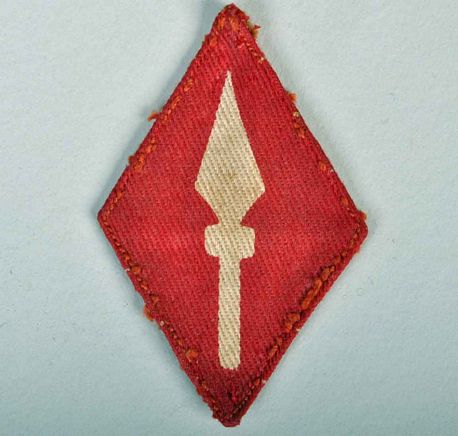 BRITISH WWII 1ST CORPS PRINTED PATCH.