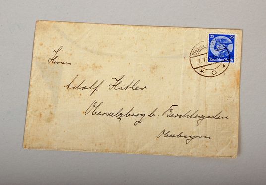 GERMAN WWII HITLER ADDRESSED ENVELOPE.