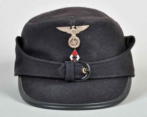 GERMAN WWII HITLER YOUTH WINTER CAP.