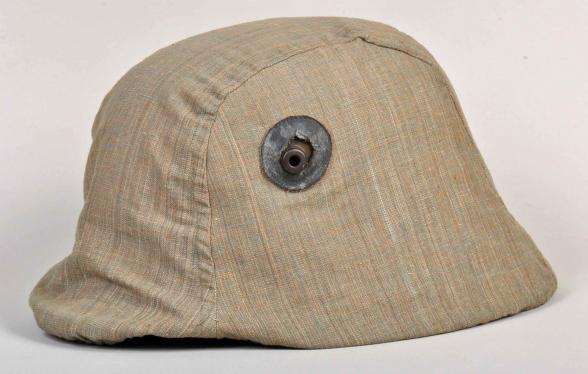 GERMAN WWI IMPERIAL GERMAN STEEL HELMET COVER.