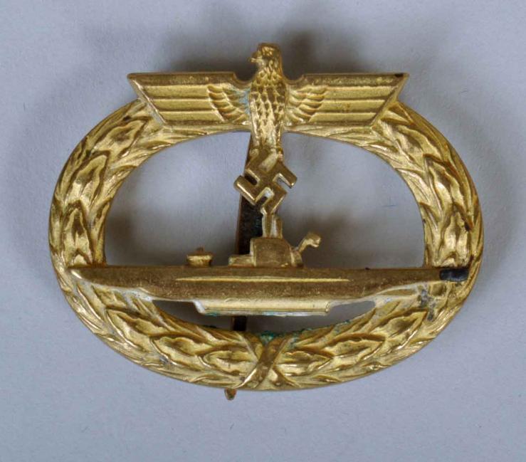 GERMAN WWII KRIEGSMARINE SUBMARINERS BADGE BY SCHWERIN.