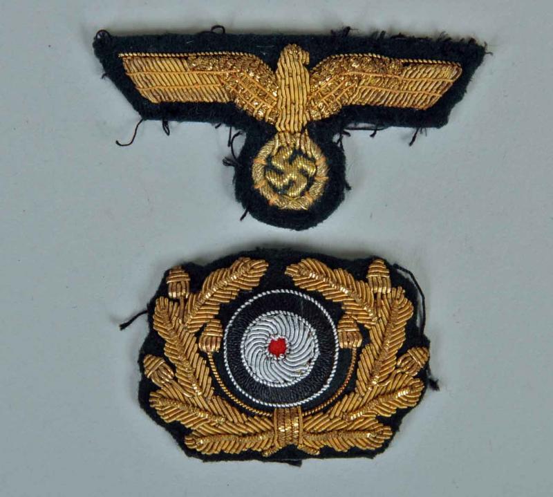 GERMAN WWII ARMY GENERAL’S CAP INSIGNIA.