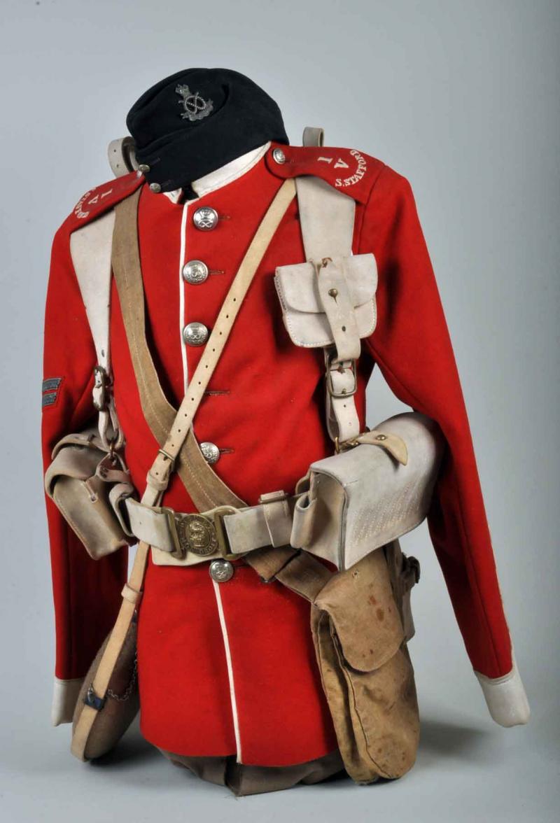 BRITISH SOUTH STAFFORDSHIRE VOLUNTEER REGIMENT HALF MANNEQUIN.