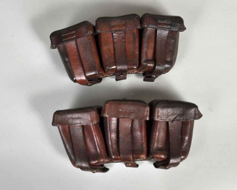 GERMAN WWI AMMUNITION POUCHES.