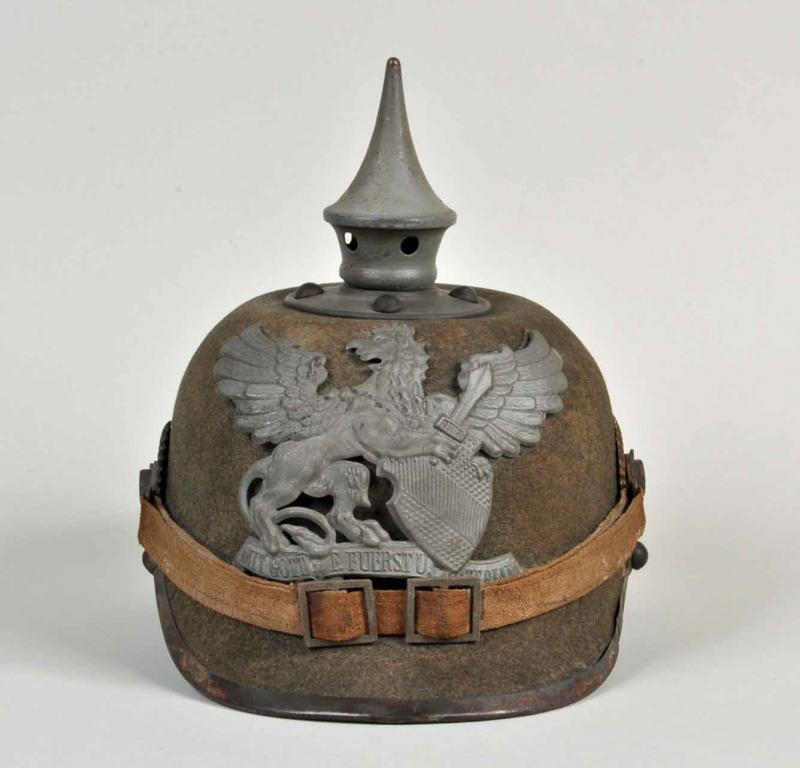 GERMAN WWI BADEN FELT PICKELHAUBE.