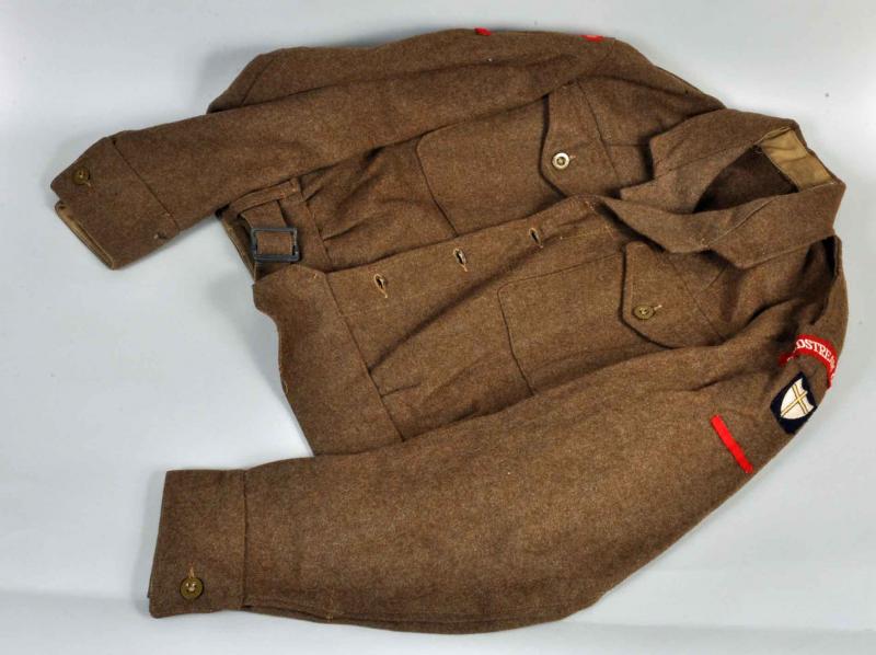 BRITISH WWII COLDSTREAM GUARDS 8th ARMY BATTLEDRESS BLOUSE.