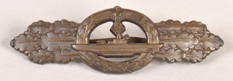 GERMAN WWII SUBMARINE COMBAT CLASP IN BRONZE.