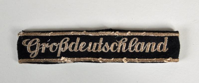 GERMAN WWII GROSSDEUTSCHLAND CUFF TITLE.