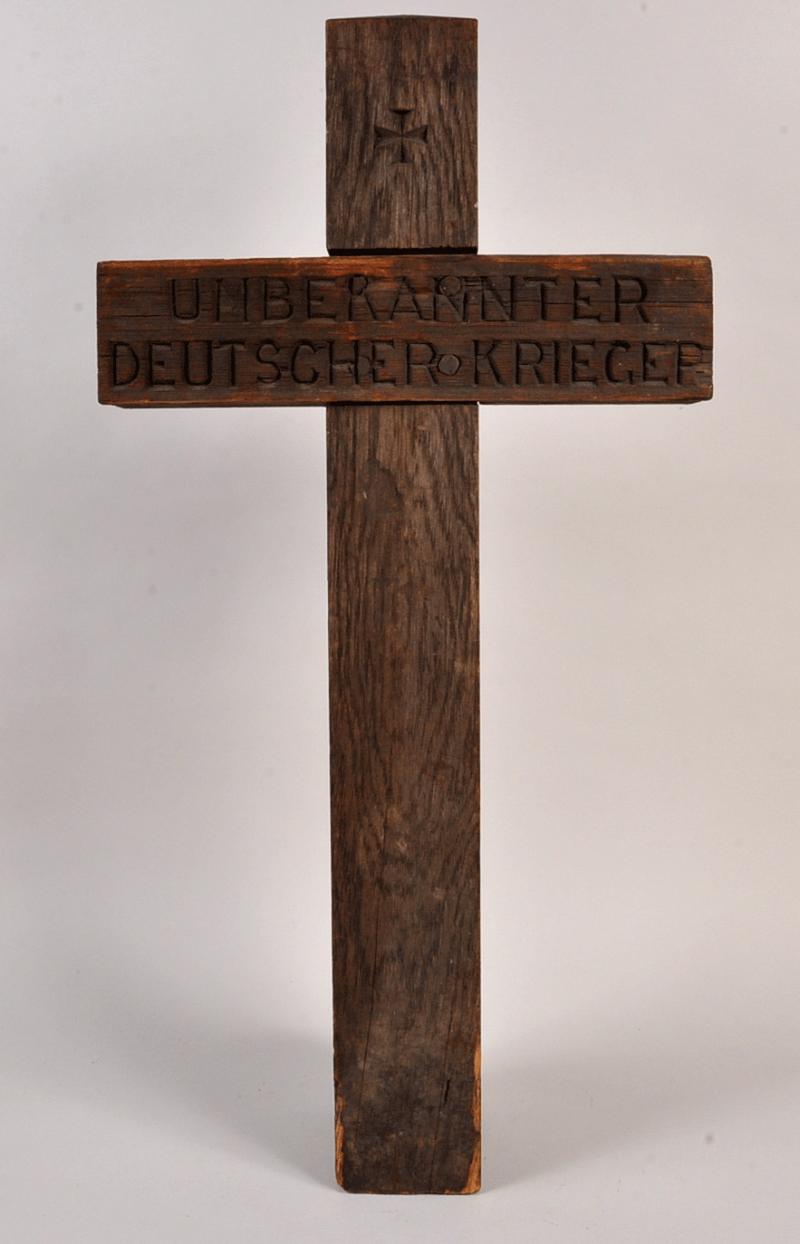 GERMAN WWII GRAVE MARKER.