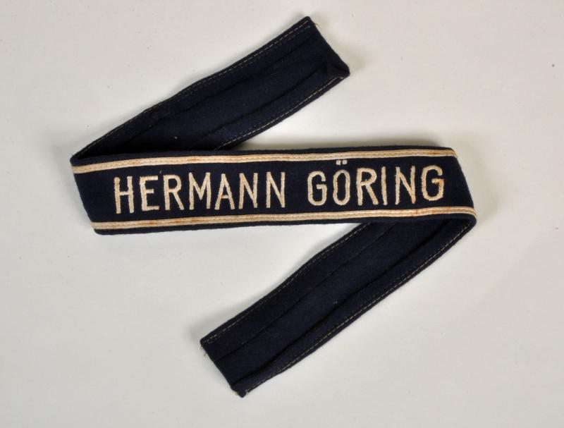 GERMAN WWII HERMANN GOERING NCO’S CUFF TITLE.