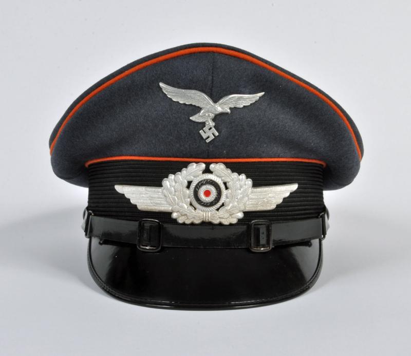 GERMAN WWII LUFTWAFFE HERMANN GOERING FELDGENDARMERIE VISOR CAP.