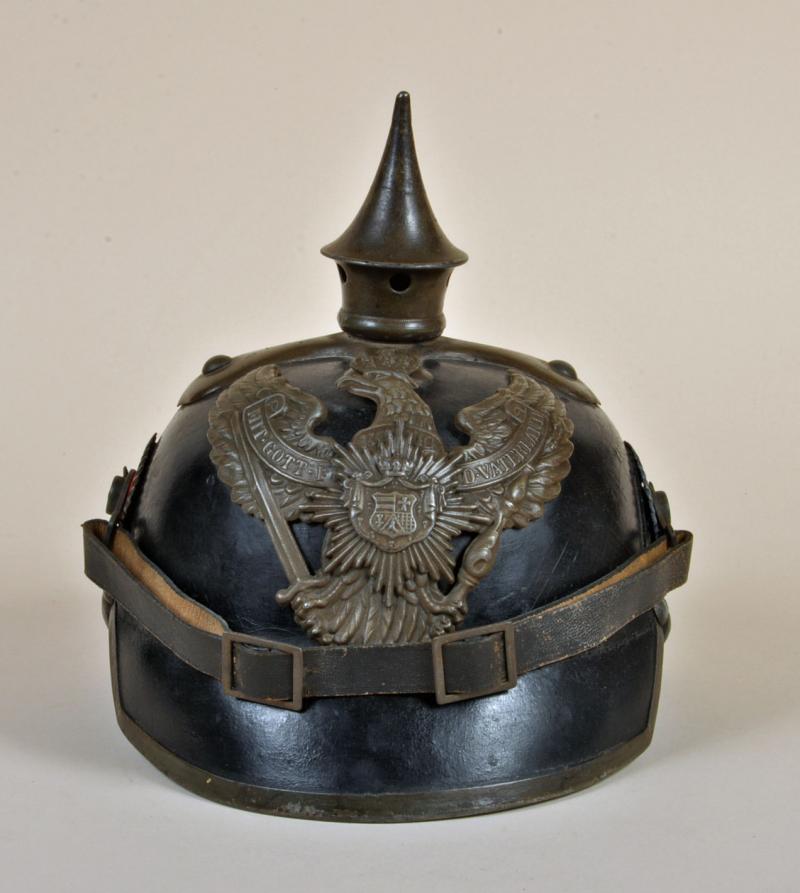 GERMAN WWI OLDENBURG DRAGOON ENLISTED RANKS HELMET.