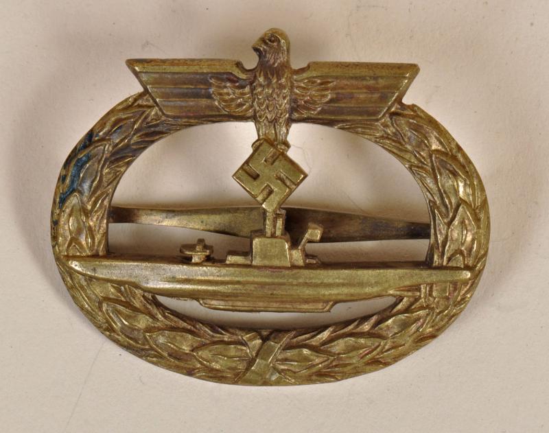 GERMAN WWII SUBMARINERS QUALIFICATION BADGE.