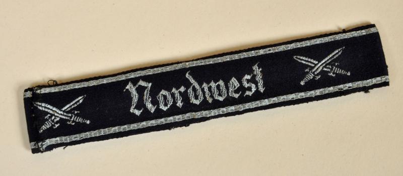 GERMAN WWII VETERANS ORGANISATION CUFF BAND.