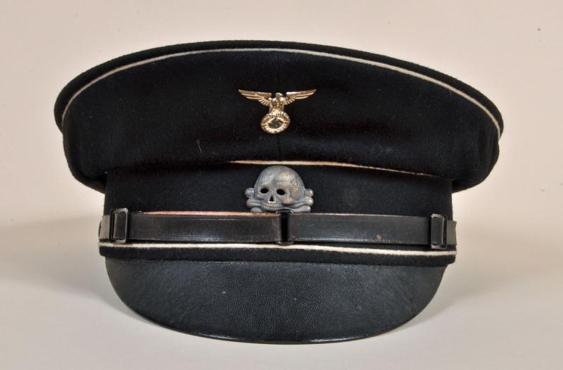 GERMAN WWII ALLGEMEINE SS PRE RZM VISOR CAP.