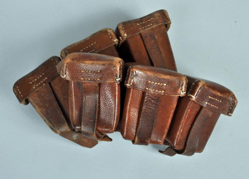 GERMAN WWI GEW98 RIFLE AMMUNITION POUCHES.