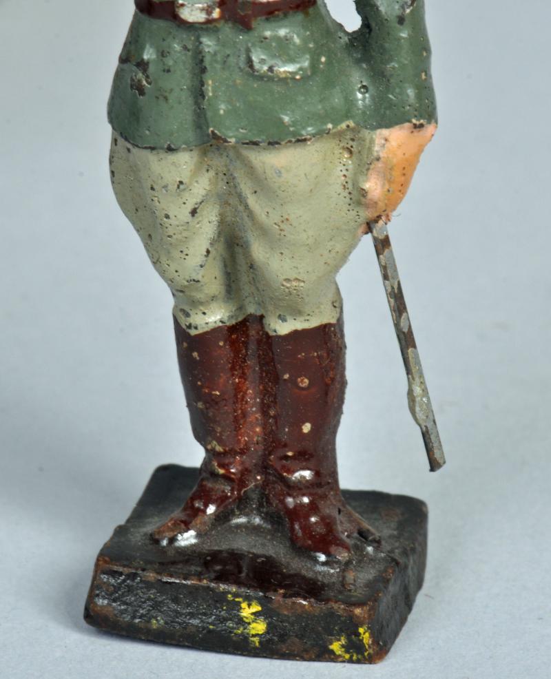 Figurine Elastolin Suisse Porte Drapeau Helvétique WWII - H 7.6 Cm - État Correct