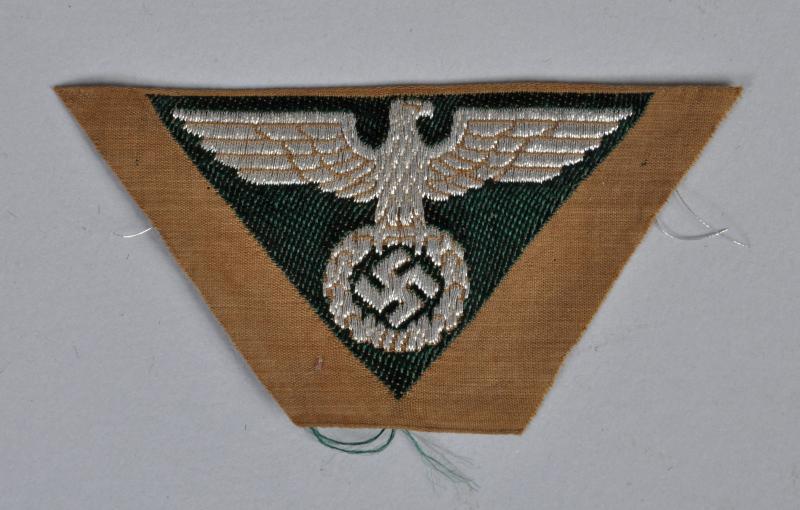 GERMAN WWII SA OVERSEAS CAP EAGLE.