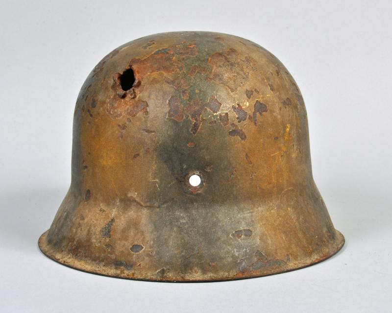 Regimentals | GERMAN WWII BATTLEFIELD RELIC COMBAT HELMET.