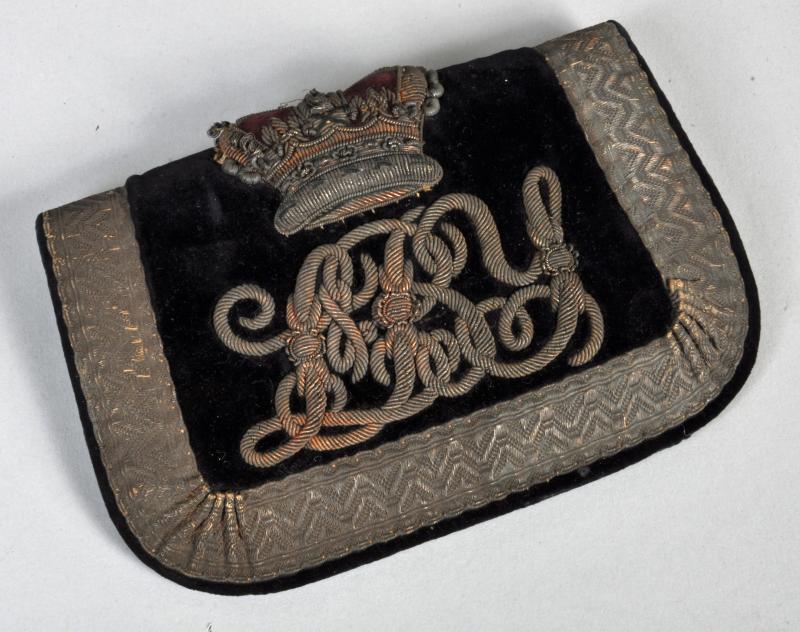 BRITISH LOTHIAN & BERWICKSHIRE YEOMANRY OFFICERS FLAP POUCH COVER.