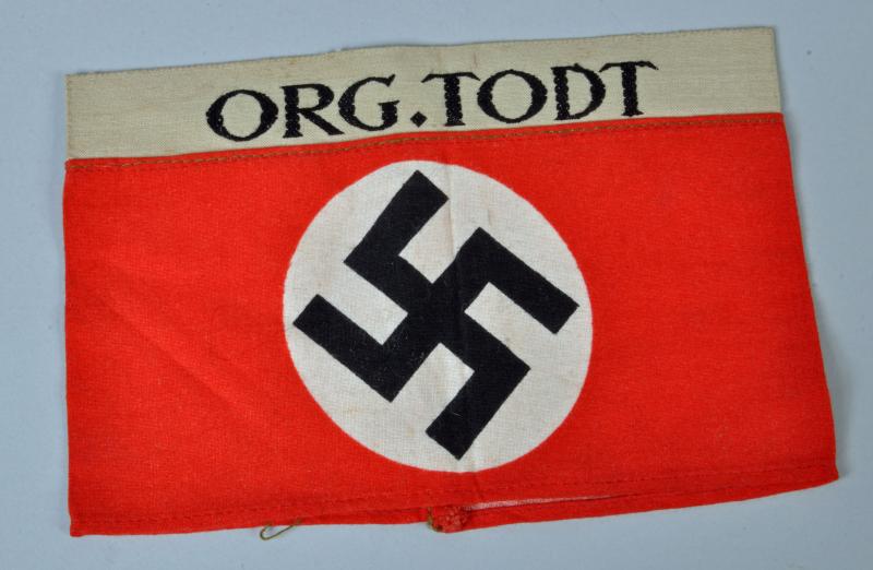 GERMAN WWII ORGANISATION TODT ARMBAND.