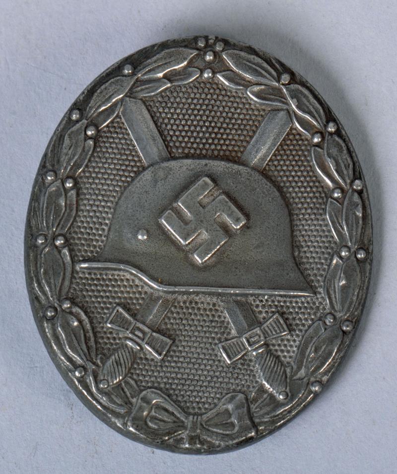 GERMAN WWII WOUND BADGE IN SILVER.
