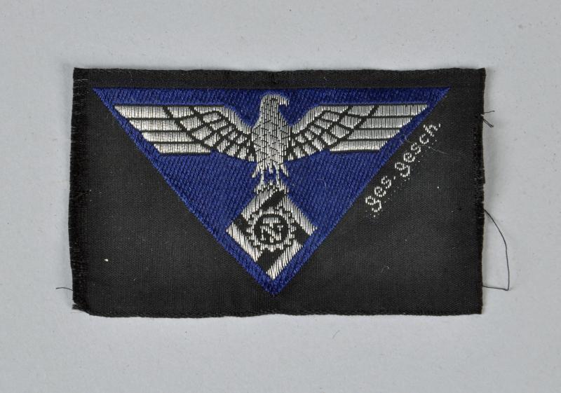 GERMAN WWII TENO ENLISTED MANS OVERSEAS CAP EAGLE.