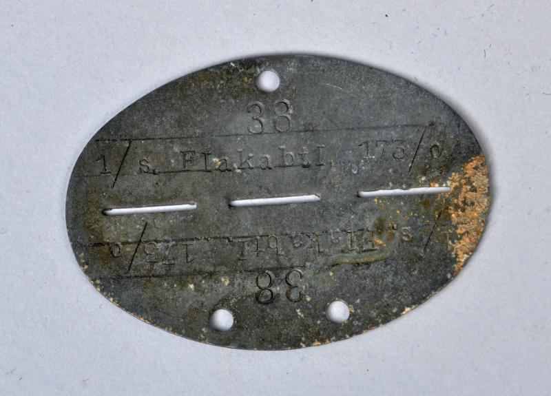 GERMAN WWII FLAK ABTEILUNG ID DISC.