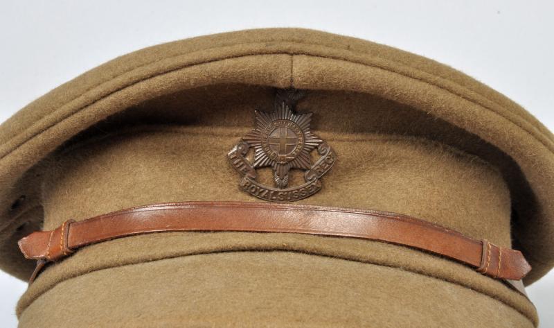 BRITISH WWI ROYAL SUSSEX REGIMENT OFFICERS CAP.