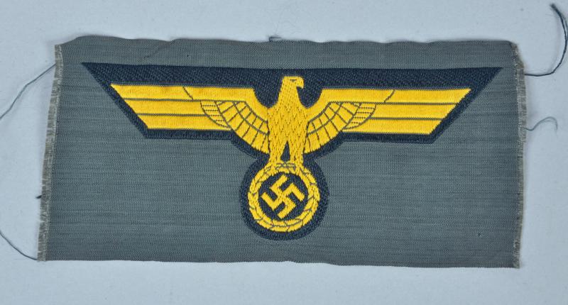 GERMAN WWII COASTAL ARTILLEY BREAST EAGLE.