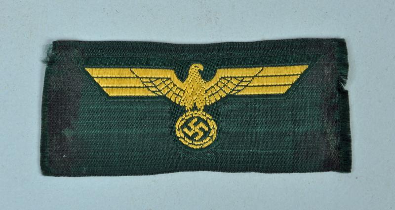 GERMAN WWII COASTAL ARTILLERY CAP EAGLE.