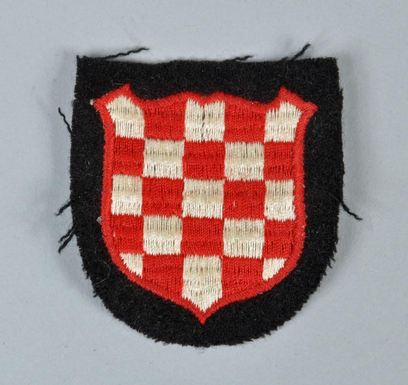 GERMAN WWII CROATIAN ARM SHIELD.