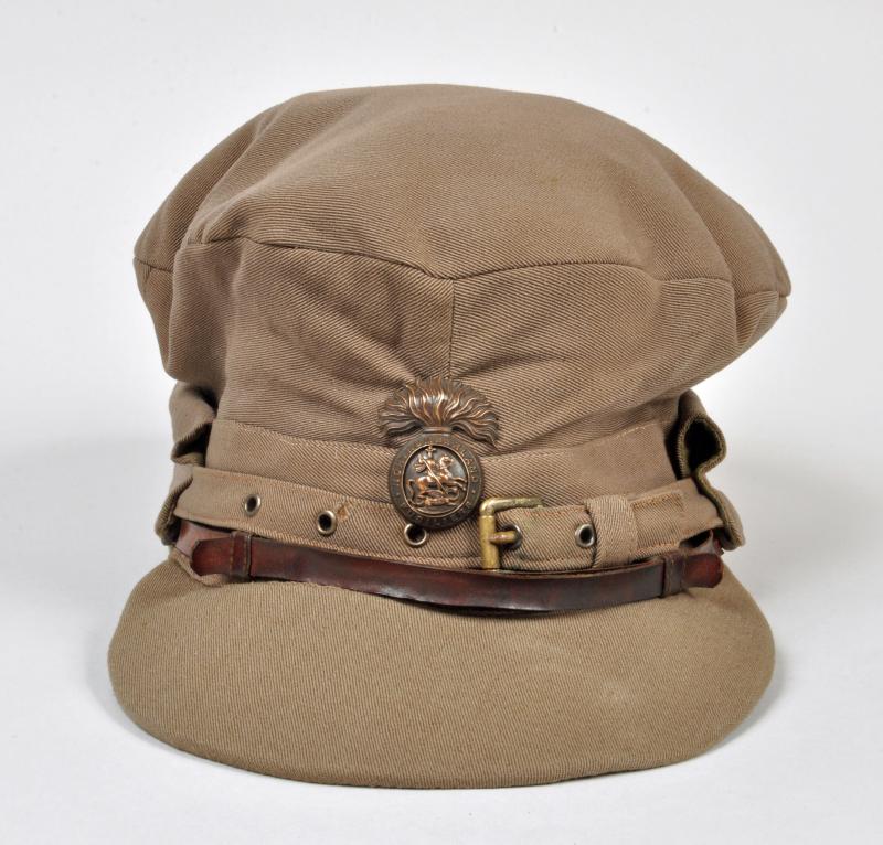 BRITISH WWI ROYAL NORTHUMBERLAND FUSILIERS OFFICERS TRENCH CAP.