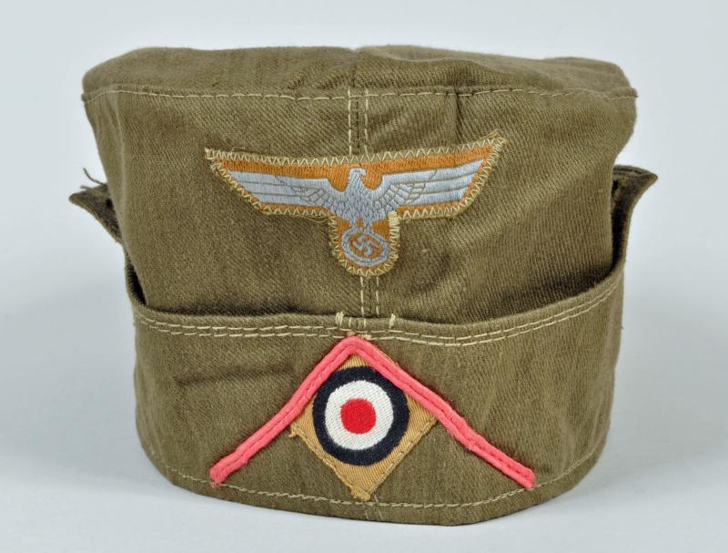 GERMAN WWII TROPICAL PANZER OVERSEAS CAP.