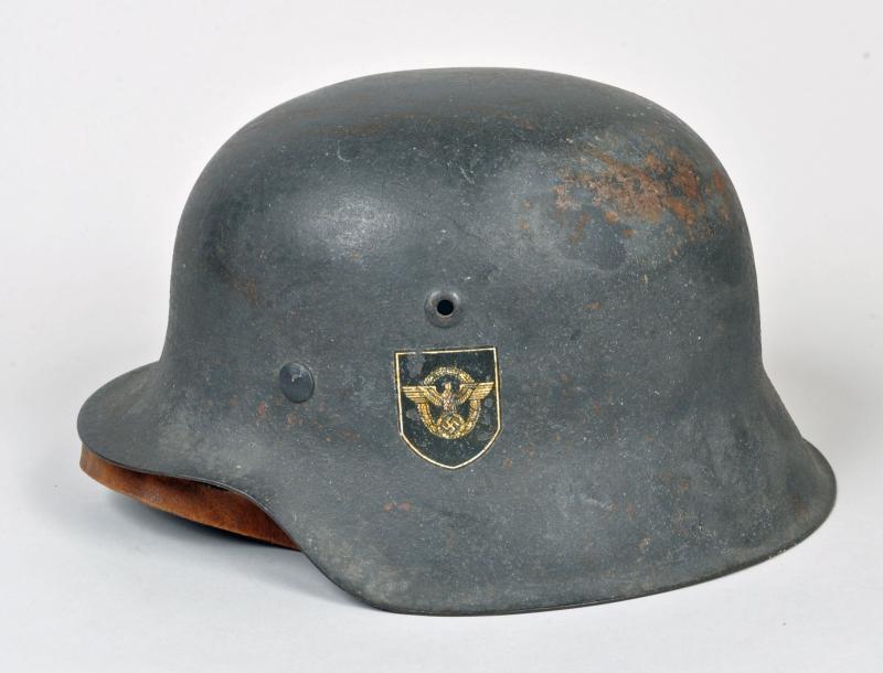 Regimentals | GERMAN WWII M42 POLICE DD HELMET.