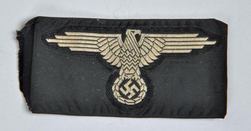 GERMAN WWII WAFFEN SS BEVO WOVEN ENLISTED MANS ARM EAGLE.
