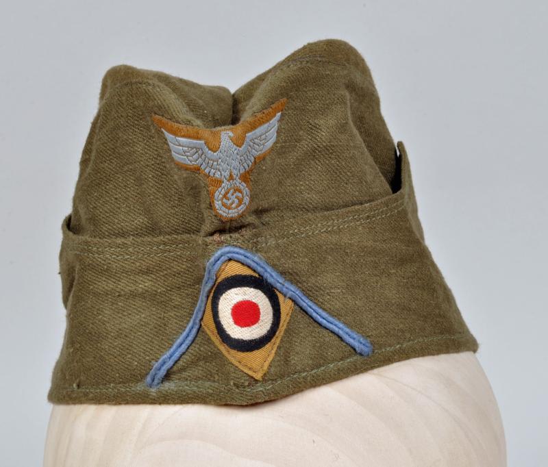 GERMAN WWII TROPICAL ENLISTED MANS TRANSPORT OVERSEAS CAP.